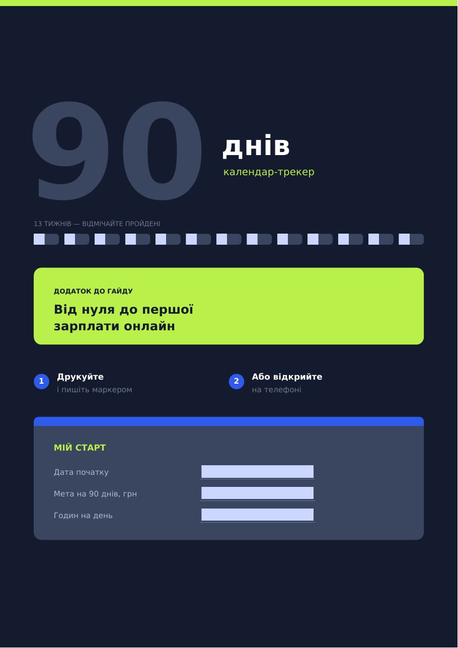 Календар-трекер на 90 днів